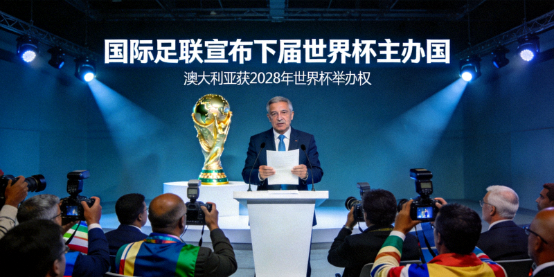 国际足联宣布下届世界杯主办国新闻图片