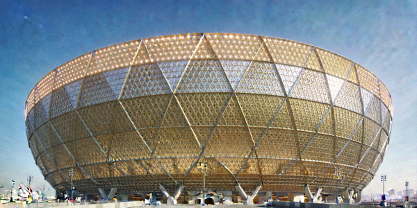 卡塔尔卢塞尔体育场外观照片